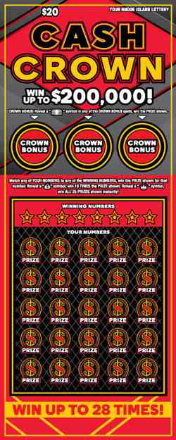 Cash Crown scratchcard - game number #1488 - front