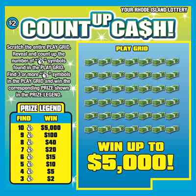 Count Up Cash scratchcard - game number #1418 - front