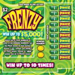Frenzy scratchcard - game number #1426 - front