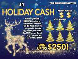 Holiday Cash scratchcard - game number #1506 - front