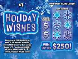 Holiday Wishes scratchcard - game number #1478 - front