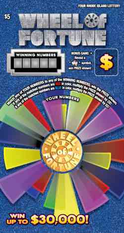Wheel Of Fortune scratchcard - game number #1453 - front