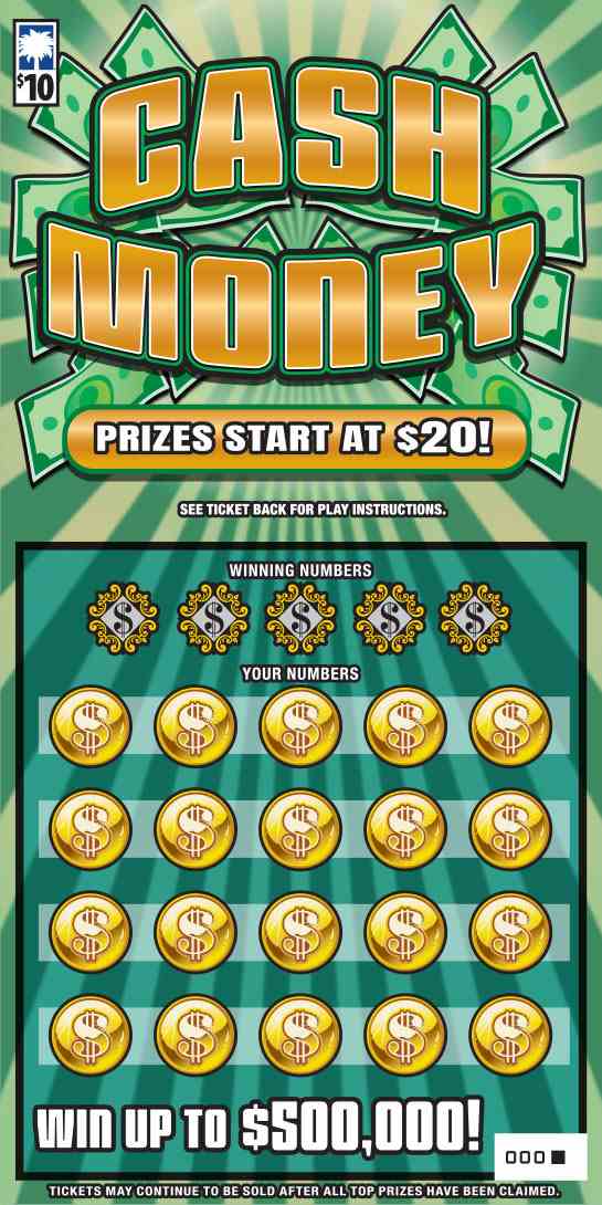 Cash Money scratchcard - game number #1689 - front