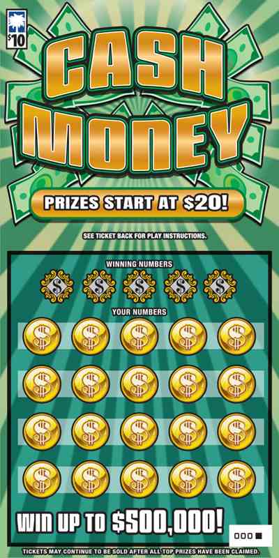 Cash Money scratchcard - game number #1689 - front