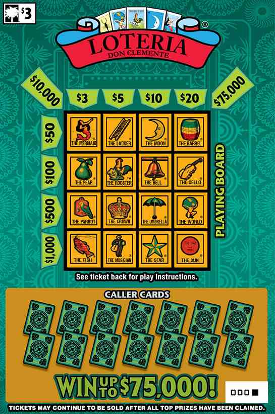 Loteria scratchcard - game number #1610 - front