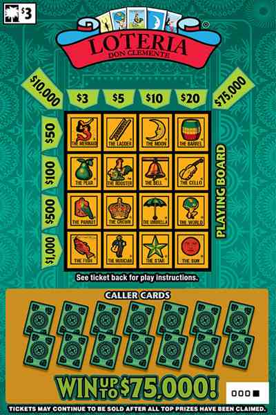 Loteria scratchcard - game number #1610 - front