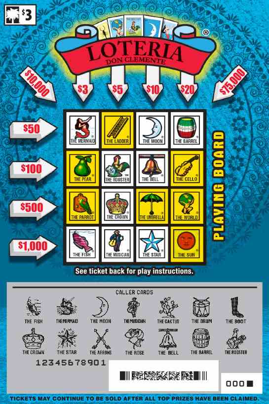 Loteria scratchcard - game number #1624 - front-scratched