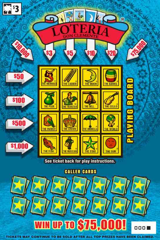 Loteria scratchcard - game number #1624 - front