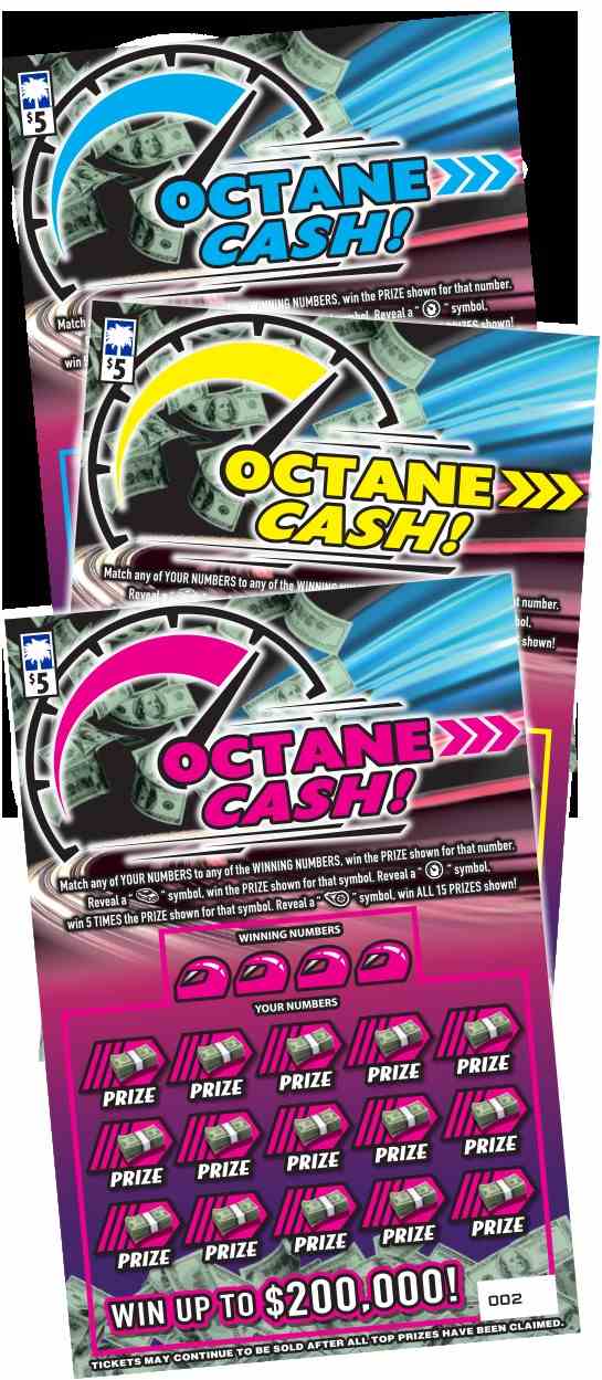 Octane Cash scratchcard - game number #1582 - front