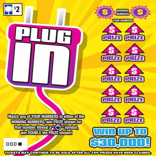 Plug In scratchcard - game number #1617 - front