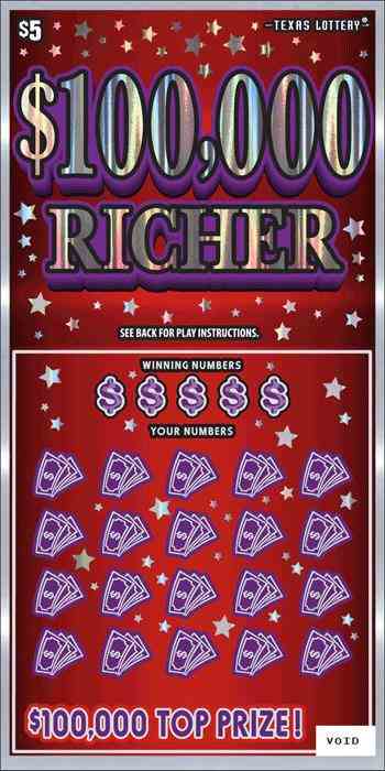 $100,000 Richer scratchcard - game number #2631 - front