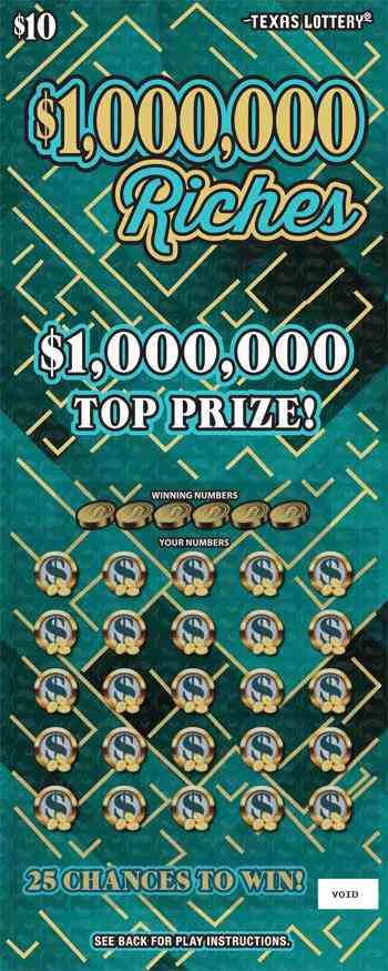 $1,000,000 Riches scratchcard - game number #2636 - front