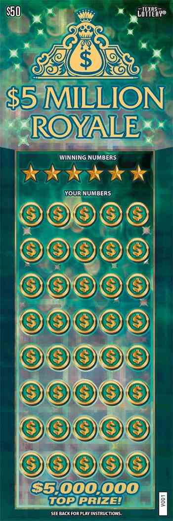 $5 Million Royale scratchcard - game number #2624 - front