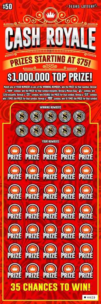 Cash Royale scratchcard - game number #2479 - front