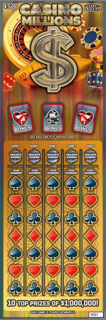 Casino Millions scratchcard - game number #2689 - front
