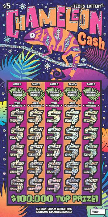 Chameleon Cash scratchcard - game number #2720 - front