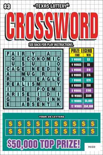 Crossword scratchcard - game number #2504 - front