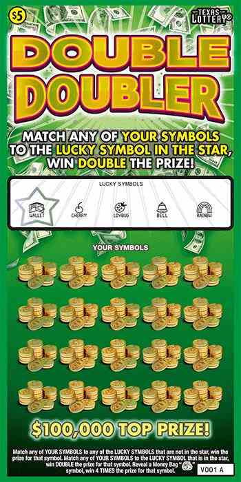 Double Doubler scratchcard - game number #2569 - front