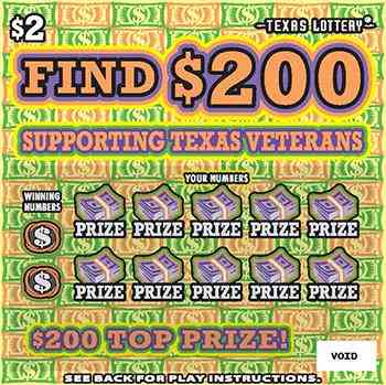 Find $200 scratchcard - game number #2715 - front