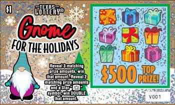 Gnome For The Holidays scratchcard - game number #2779 - front