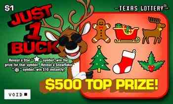 Ju$t 1 Buck scratchcard - game number #2530 - front