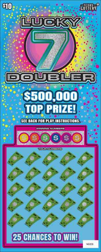 Lucky 7 Doubler scratchcard - game number #2769 - front