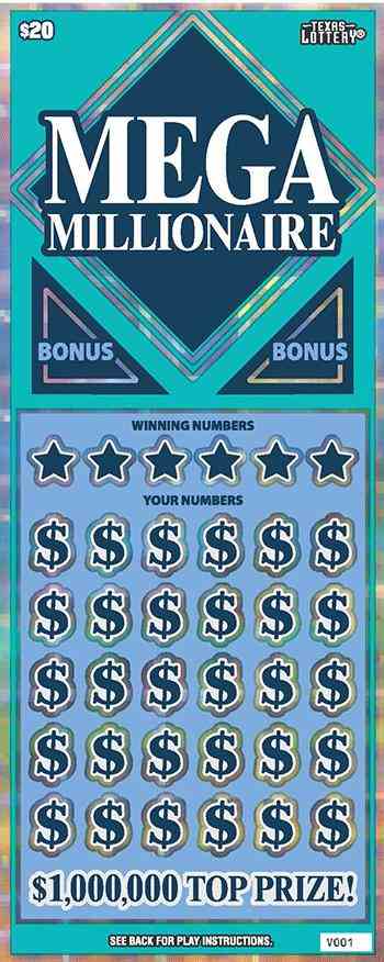 Mega Millionaire scratchcard - game number #2722 - front