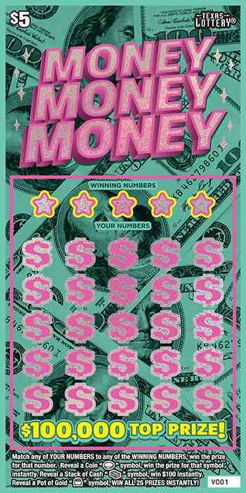 Money Money Money scratchcard - game number #2670 - front