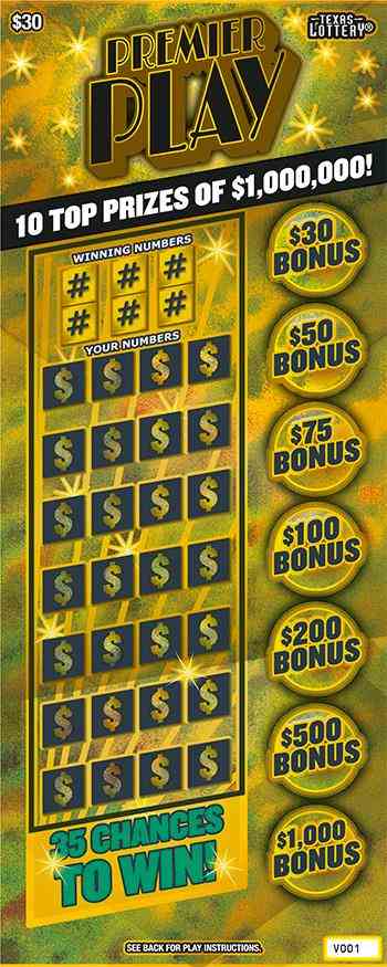 Premier Play scratchcard - game number #2661 - front