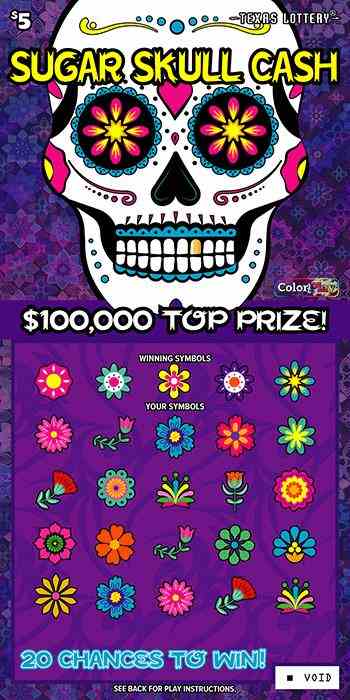 Sugar Skull Cash scratchcard - game number #2773 - front