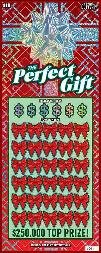 The Perfect Gift scratchcard - game number #2533 - front