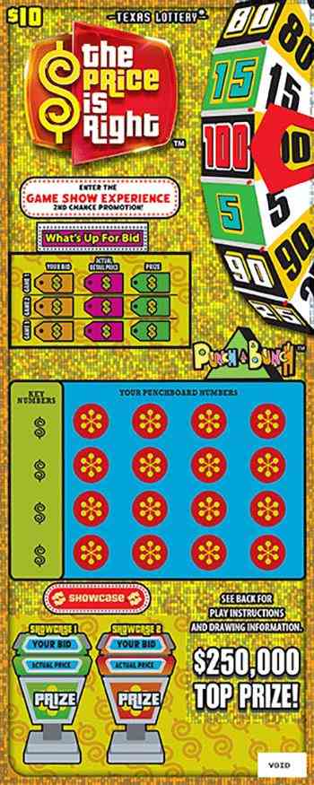 The Price Is Right scratchcard - game number #2774 - front