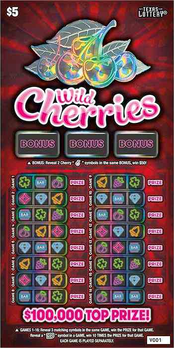 Wild Cherries scratchcard - game number #2611 - front