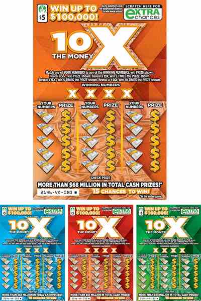 10X The Money                                      scratchcard - game number #2146 - front