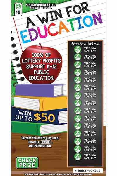 A Win For Education                                scratchcard - game number #2225 - front
