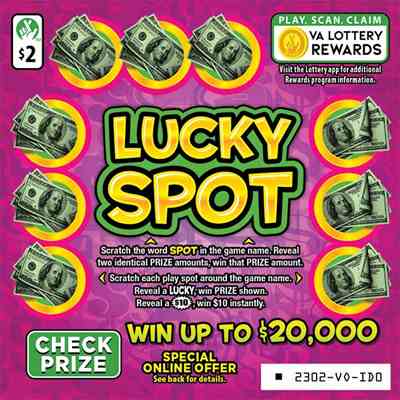 Lucky Spot scratchcard - game number #2302 - front