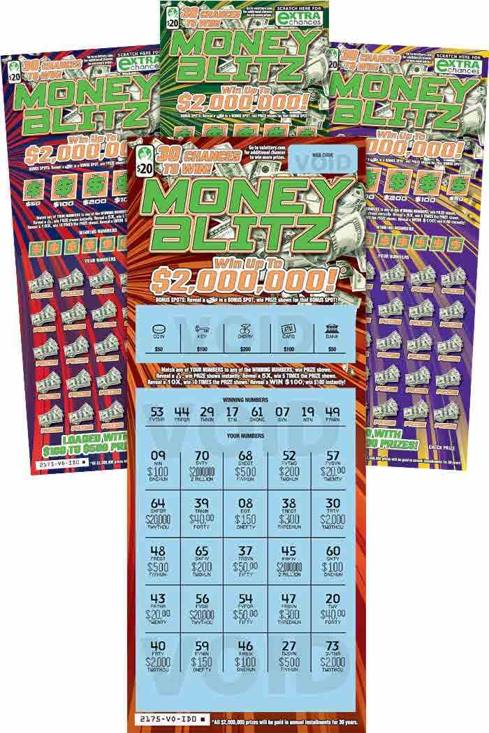 Money Blitz                                        scratchcard - game number #2175 - front