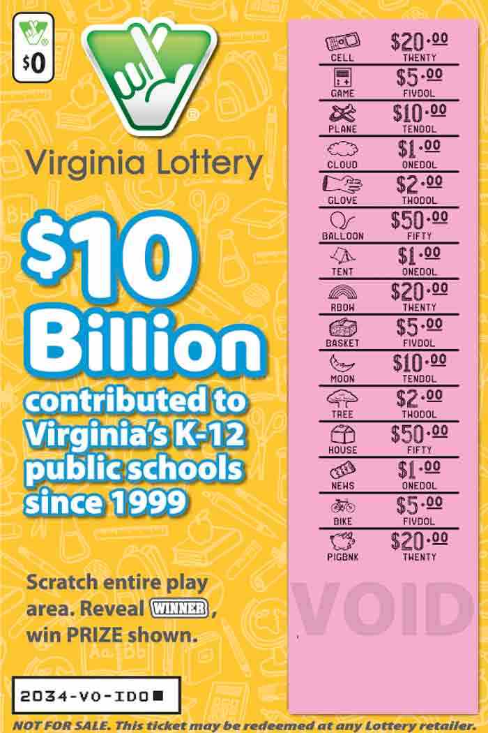 Promotional Game scratchcard - game number #2034 - front-scratched