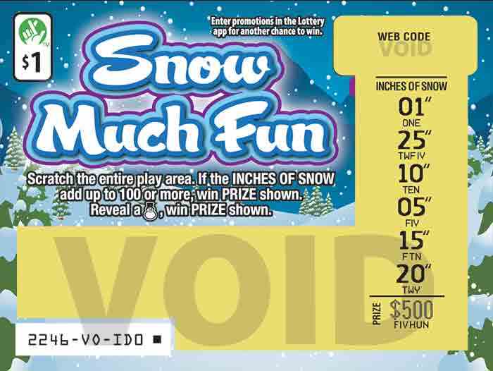 Snow Much Fun                                      scratchcard - game number #2246 - front