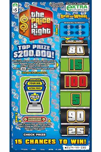 The Price is Right                                 scratchcard - game number #2174 - front