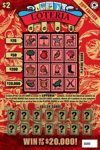 Loteria 29Th Edition scratchcard - game number #1972 - front