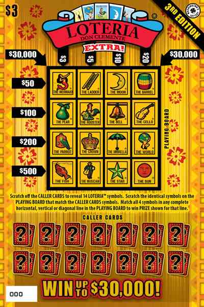 Loteria Extra! 3Rd Edition scratchcard - game number #1973 - front