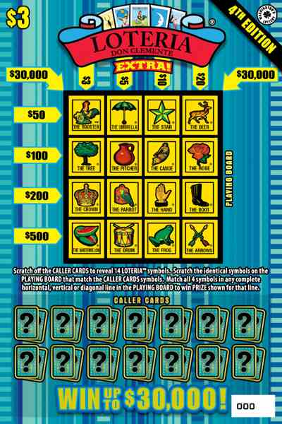 Loteria Extra! 4Th Edition scratchcard - game number #1994 - front