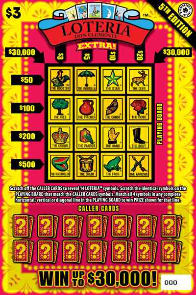 Loteria Extra! 5Th Edition scratchcard - game number #2014 - front