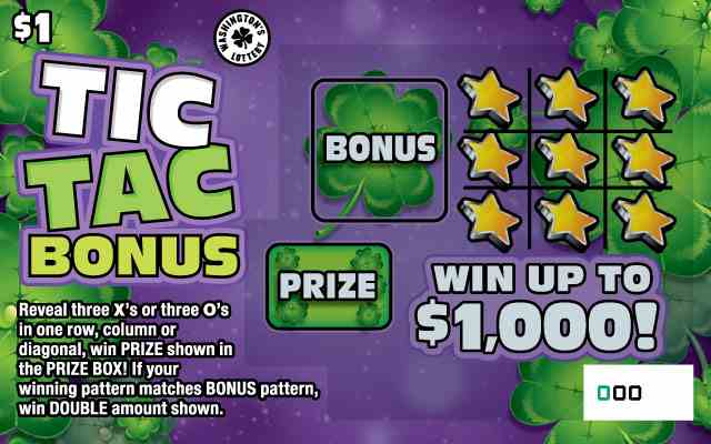 Tic Tac Bonus scratchcard - game number #1804 - front