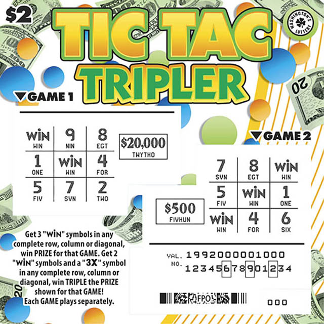 Tic Tac Tripler scratchcard - game number #1992 - front-scratched