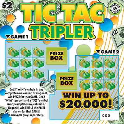 Tic Tac Tripler scratchcard - game number #1992 - front