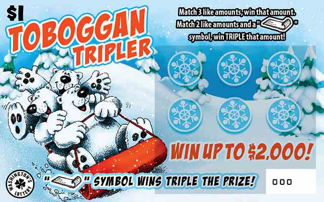 Toboggan Tripler scratchcard - game number #1977 - front