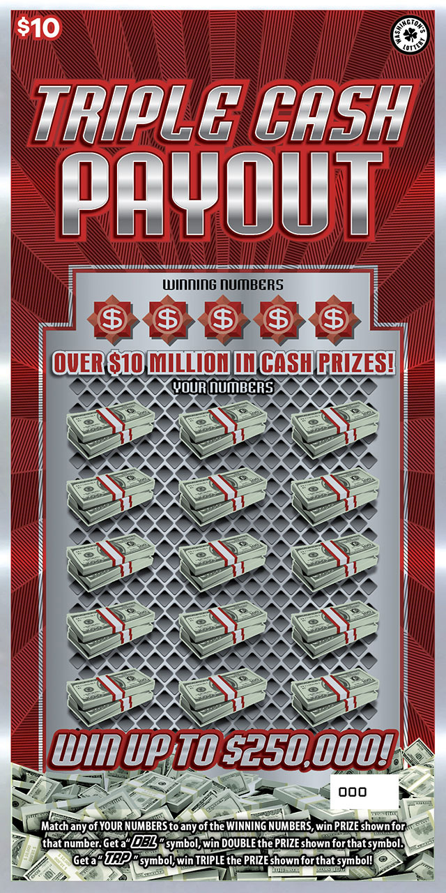 Triple Cash Payout scratchcard - game number #1946 - front