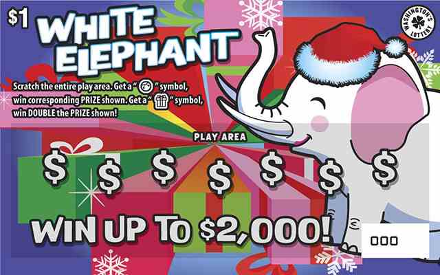 White Elephant scratchcard - game number #2023 - front